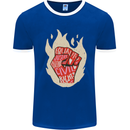 Civil Rights Black Lives Matter LGBT Freedom Mens Ringer T-Shirt Royal Blue/White
