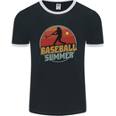 Baseball Summer Mens Ringer T-Shirt FotL Black/White