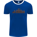 Bullets Hunting Army Military Sniper Soldier Para Mens Ringer T-Shirt FotL Royal Blue/White