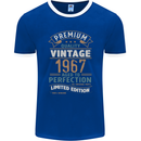 Premium Vintage 56th Birthday 1967 Mens Ringer T-Shirt FotL Royal Blue/White