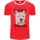 A Dogo Argentino Dog Mens Ringer T-Shirt Red/White