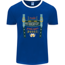 Make Oktoberfest Great Again Funny Beer Mens Ringer T-Shirt FotL Royal Blue/White