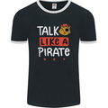 Talk Like a Pirate Day Mens Ringer T-Shirt FotL Black/White
