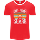 Outswim My Scuba Diving Buddy Funny Diver Mens Ringer T-Shirt FotL Red/White