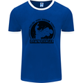 Lawn Ranger Funny Gardening Gardener Grass Mens Ringer T-Shirt Royal Blue/White