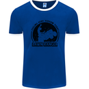 Lawn Ranger Funny Gardening Gardener Grass Mens Ringer T-Shirt Royal Blue/White
