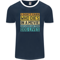 As Long as the Dog Lives Funny Movie Mens Ringer T-Shirt FotL Navy Blue/White