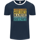 As Long as the Dog Lives Funny Movie Mens Ringer T-Shirt FotL Navy Blue/White