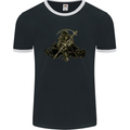 The Grim Reaper With His Sickle Mens Ringer T-Shirt FotL Black/White