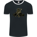 The Grim Reaper With His Sickle Mens Ringer T-Shirt FotL Black/White