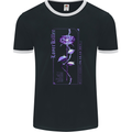 Lover Killer Rose Gothic Goth Mens Ringer T-Shirt FotL Black/White