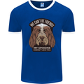 My Spinone Doesnt Like You Funny Dog Mens Ringer T-Shirt FotL Royal Blue/White