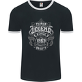 Premium Legend 54th Birthday 1969 Mens Ringer T-Shirt FotL Black/White