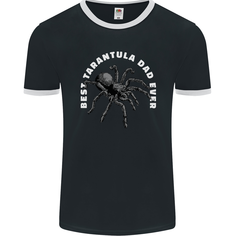 Tarantula Dad Funny Spider Mens Ringer T-Shirt FotL Black/White