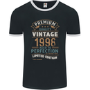 Premium Vintage 25th Birthday 1998 Mens Ringer T-Shirt FotL Black/White