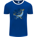 A Naked Banana Freezing Cold in Bed Mens Ringer T-Shirt Royal Blue/White