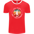 Helicopter Pilots Don't Need Runways Funny Mens Ringer T-Shirt FotL Red/White