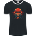 A Sunset Torii Japan Culture Japanese Mens Ringer T-Shirt FotL Black/White