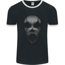 Horror Clown Face Halloween Mens Ringer T-Shirt FotL Black/White