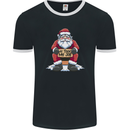 AI Took Santa's Job Funny Christmas Xmas Mens Ringer T-Shirt FotL Black/White