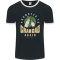 Promoted to Grandad Est. 2025 Mens Ringer T-Shirt FotL Black/White