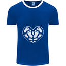 Baby Heart New Baby Pregnancy Pregnant Mens Ringer T-Shirt FotL Royal Blue/White