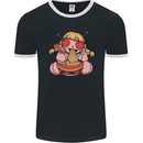 An Anime Voodoo Doll Mens Ringer T-Shirt FotL Black/White