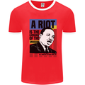 A Riot Martin Luther King Black Lives Matter Mens Ringer T-Shirt Red/White