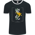 Japanese Flowers Quote Japan Change Mens Ringer T-Shirt FotL Black/White