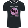 The Surface of the Moon Infogram Mens Ringer T-Shirt FotL Black/White