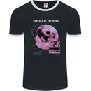 The Surface of the Moon Infogram Mens Ringer T-Shirt FotL Black/White