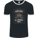 15th Birthday Limited Edition 2008 Mens Ringer T-Shirt FotL Black/White