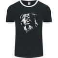 Australian Shepherd Dog Sheepdog Mens Ringer T-Shirt FotL Black/White