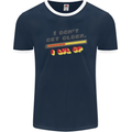 I Don't Get Older Funny Gaming Gamer Birthday Mens Ringer T-Shirt FotL Navy Blue/White