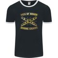 Men of Honor Smoke Cigars Mens Ringer T-Shirt FotL Black/White