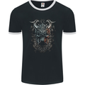 Chinese Dragon Fantasy 1 Mens Ringer T-Shirt FotL Black/White