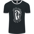 Live to Climb Rock Climbing Climber Mens Ringer T-Shirt FotL Black/White