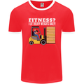 I Lift Heavy Weights All Day Funny Forklift Driver Mens Ringer T-Shirt FotL Red/White