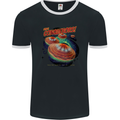 Space Conquerors Alien Flying Saucer UFO Mens Ringer T-Shirt FotL Black/White