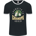 Promoted to Grandpa Est. 2024 Mens Ringer T-Shirt FotL Black/White