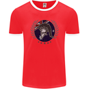 Australian Bodybuilding Flag Gym Training Spartan Mens Ringer T-Shirt FotL Red/White