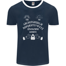 Ouija Board Voodoo Dark Black Magic Mens Ringer T-Shirt FotL Navy Blue/White
