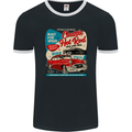 Classic Hot Rod Wild & Free Mens Ringer T-Shirt FotL Black/White