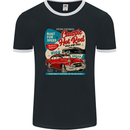 Classic Hot Rod Wild & Free Mens Ringer T-Shirt FotL Black/White