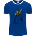 A Cockatoo Bird Mens Ringer T-Shirt Royal Blue/White