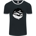 Ying Yan Orca Killer Whale Mens Ringer T-Shirt FotL Black/White