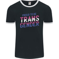 Proud to Be Transgender LGBT Mens Ringer T-Shirt FotL Black/White