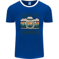 Freeze Time Photography Photographer Mens Ringer T-Shirt Royal Blue/White