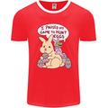 T-Rex Egg Hunt Mens Ringer T-Shirt FotL Red/White