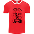 Cows Have Hooves Because They Lack Toes Mens Ringer T-Shirt Red/White